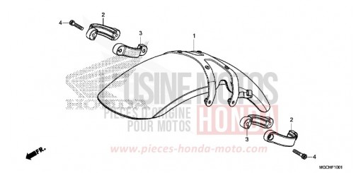 KOTFLUEGEL, VORNE (CB1100NA/NAD) CB1100NAH de 2017